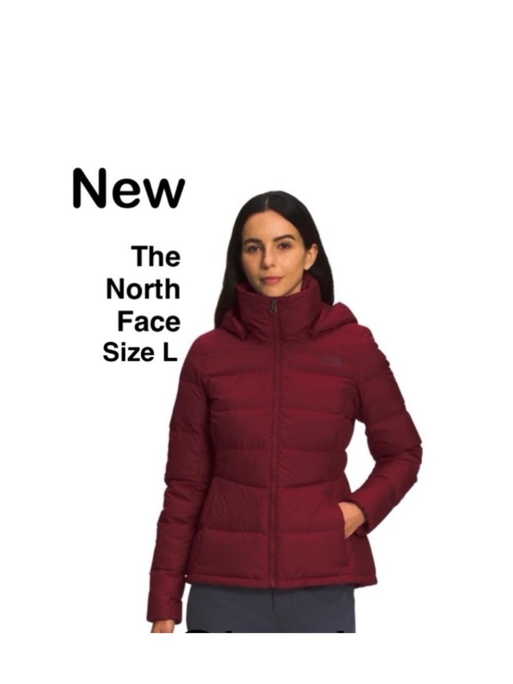 New THE NORTH FACE Women's Metropolis Insulated Jacket size L Cordovan⭐️⭐️⭐️